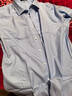 杉杉【200支DP免燙】襯衫男長(cháng)袖純棉高端易打理襯衣 藍色千鳥(niǎo)格 40 曬單實(shí)拍圖
