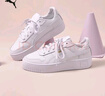 彪馬（PUMA）厚底鞋|增高經(jīng)典小白鞋女新款春季板鞋CARINA 389390 白-淡紫色-銀色-23 38 曬單實(shí)拍圖