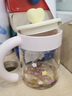 APRIL高硼硅玻璃杯女士高顏值杯子帶蓋把手水杯耐熱耐高溫茶杯生日禮物 曬單實(shí)拍圖