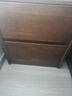 京東京造家居悅楓實(shí)木床頭柜 天然橡膠木雙層儲物 收納臥室儲物柜胡桃色 曬單實(shí)拍圖