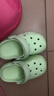 牧童兒童拖鞋夏男寶寶洞洞鞋軟底女童卡通洗澡嬰幼兒家居鞋奶龍綠150 曬單實(shí)拍圖