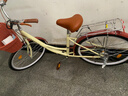 鳳凰（Phoenix）自行車(chē)女款老式城市通勤新型省力輕便實(shí)心胎變速上班代步復古單車(chē) 密封全軸承【雙層鋁合金輪】芭蕾黃 26寸充氣胎【身高1.55-1.85米】 曬單實(shí)拍圖