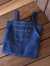 幼歌（YOUGE）嬰幼兒秋季新款寬松軟牛仔背帶褲寶寶舒適元氣直筒長(cháng)褲 牛仔藍 80 cm 曬單實(shí)拍圖