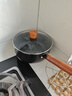 Debo德鉑奶鍋不粘雪平鍋輔食煮面小湯鍋燃氣電磁爐通用20cm 曬單實(shí)拍圖