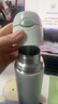 膳魔師（THERMOS）保溫杯400ml男女士不銹鋼保冷杯水杯子吸管杯TCMI-400S GR 曬單實(shí)拍圖