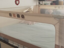 InnoTruth嬰諾三面裝床圍欄安全擋嬰兒床上防護欄防摔撞1.8x2米嬰幼兒床邊 【7代童鎖升級款+床頭桿】1.8+2+2米 曬單實(shí)拍圖