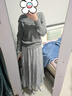香影法式灰色百褶半身裙女2026春裝新款高腰垂墜感雪紡a字蛋糕裙 淺灰 L 165/68A/110-125斤 曬單實(shí)拍圖