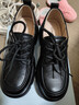 康莉（COMELY）商場(chǎng)同款小皮鞋女春季新款厚底復古英倫風(fēng)樂(lè )福鞋工作鞋 黑色 37 曬單實(shí)拍圖