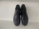 紅蜻蜓真皮正品皮鞋頭層牛皮輕便軟底男士商務(wù)休閑皮鞋WJA33220 黑色 43 曬單實(shí)拍圖