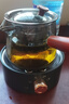 正揚電陶爐煮茶壺套裝家用玻璃煮茶器側把泡茶壺耐高溫小型茶爐燒水壺 電熱爐青黛+煙灰梯形直覺(jué)壺 曬單實(shí)拍圖