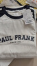 大嘴猴（paul frank）長(cháng)袖t恤男春秋季條紋純棉寬松衛衣男打底內搭外套 米白拼寶藍 XL 曬單實(shí)拍圖