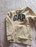 GAP男女裝碳素磨毛字母logo連帽抓絨衛衣上衣609115 米色 XS (165/84A)亞洲尺碼 曬單實(shí)拍圖