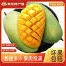 元珍鮮誠 海南青皮金煌甜心芒果當季直采芒果新鮮水果整箱送禮 含箱5斤凈重4.5斤（200-350g） 曬單實(shí)拍圖