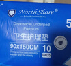 NORTHSHORE成人護理墊老人用一次性隔尿墊 嬰兒產(chǎn)婦產(chǎn)褥墊 L大號50片60x90cm 曬單實(shí)拍圖