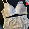 曼妮芬新品清新花瓣蕾絲浪漫內衣性感輕薄無(wú)鋼圈小胸聚攏無(wú)痕女士薄文胸 珍珠白 75B (34) （70C/80A可拍) 曬單實(shí)拍圖