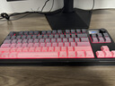 狼蛛（AULA）S3187/S99無(wú)線(xiàn)藍牙有線(xiàn)三模鍵盤(pán)鼠標套裝機械手感側刻電腦鍵盤(pán) RGB靜音鍵盤(pán)辦公游戲電競專(zhuān)用 S3187三模RGB【黑莓粉】84鍵 曬單實(shí)拍圖
