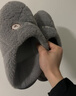 俞兆林棉拖鞋男女居家用室內簡(jiǎn)約保暖毛絨包跟防滑棉鞋 YI004 曬單實(shí)拍圖