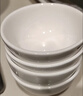 潔雅杰陶瓷碗中式白瓷小碗家用4.5英寸米飯碗喝湯碗面碗套裝10只裝 曬單實(shí)拍圖