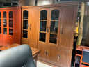 中式油漆兩門(mén)三門(mén)五門(mén)文件柜帶鎖仿實(shí)木儲物資料柜檔案展示柜資料 兩門(mén)書(shū)柜 曬單實(shí)拍圖