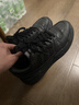 阿迪達斯（adidas）男女鞋板鞋春季皮面防潑水黑色百搭運動(dòng)休閑鞋 碳黑 39 曬單實(shí)拍圖