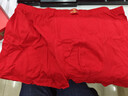 七匹狼（SEPTWOLVES）【純棉鴻運】本命年內褲男士大紅色抗菌平角褲馬年喜慶四角短褲  曬單實(shí)拍圖