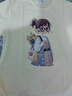 棉致可愛(ài)風(fēng)仿刺繡卡通女孩印花短袖t恤女夏季新款寬松打底衫半袖衣服 8394白灰色【高品質(zhì)】 L 100-120斤 曬單實(shí)拍圖