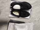 百麗透氣健步鞋男26夏新旋鈕扣增高4cm休閑運動(dòng)鞋 煙晶黑/透氣 41 曬單實(shí)拍圖
