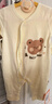 貝瑞加（Babyprints）寶寶連體衣2件裝純棉嬰兒衣服柔軟滿(mǎn)月服長(cháng)袖哈衣家居爬服 黃熊66 曬單實(shí)拍圖