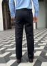 啄木鳥(niǎo)桑蠶絲休閑褲男2026春季寬松免燙高彈直筒褲子中年爸爸裝商務(wù)西褲 黑色【四面高彈】春秋款 32 (腰圍2尺5） 曬單實(shí)拍圖