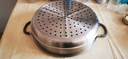 康巴赫304不銹鋼蒸籠帶防燙把手 原廠(chǎng)炒鍋配套蒸屜32cm廚具配件 曬單實(shí)拍圖