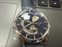 漢米爾頓（Hamilton）漢密爾頓男表瑞士鏤空機械表 爵士開(kāi)心42星空藍盤(pán)皮帶男士禮物 曬單實(shí)拍圖