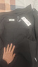 GXG男裝微肌理長(cháng)袖襯衫休閑簡(jiǎn)約外套男士通勤 黑色 175/L 曬單實(shí)拍圖