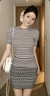 條紋短袖上衣包臀裙2026春季新款法式小香風(fēng)一整套時(shí)尚氣質(zhì)套裝女 黑白條紋T恤+包臀裙【性感風(fēng)】 M 100-110斤 曬單實(shí)拍圖