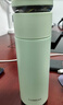 樂(lè )扣樂(lè )扣（LOCK&LOCK）心儀茶水分離保溫杯316L不銹鋼商務(wù)水杯440ML薄荷綠LHC4285MIT 曬單實(shí)拍圖