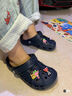 卡駱馳（CROCS）貝雅兒童洞洞鞋男女童戶(hù)外包頭沙灘鞋拖鞋/207013/207012 深藍色-410 35 (215mm) 曬單實(shí)拍圖