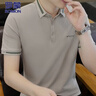 羅蒙（ROMON）短袖男2025夏季短袖t恤男士商務(wù)休閑POLO衫上衣服男裝 曬單實(shí)拍圖