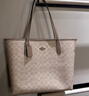 蔻馳（COACH）【品牌直供】女士CITY33大號托特包單肩包CV976禮物 曬單實(shí)拍圖