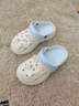 QYCKABY洞洞鞋女士2026新款夏季外穿厚底eva防滑防臭足弓支撐涼拖鞋女款 白藍【小貓小魚(yú)】 38-39 標準碼（內長(cháng)245mm） 曬單實(shí)拍圖