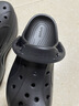 卡駱馳（CROCS）貝拉洞洞鞋厚底拖鞋|210062 黑色-001 37/38(230mm)  曬單實(shí)拍圖