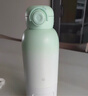 京東京造便攜式恒溫壺嬰兒沖奶外出母嬰專(zhuān)用恒溫杯兒童保溫杯500mL晨露綠 曬單實(shí)拍圖
