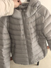 坦博爾2025秋季新款輕薄羽絨服女連帽舒適短款修身輕便冬季外套310218D 珍珠月灰 L 曬單實(shí)拍圖