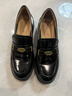 百麗牛皮金幣樂(lè )福鞋女2026新款春夏通勤小皮鞋單鞋JD020AA6 黑色 37 曬單實(shí)拍圖