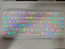 珂芝（KZZI）i75青春版矮軸三模機械鍵盤(pán)80鍵商務(wù)辦公輕薄便攜全鍵熱插拔適用蘋(píng)果風(fēng)長(cháng)續航RGB皓月白白雪軸 曬單實(shí)拍圖