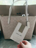蔻馳（COACH）【春尚新】女包經(jīng)典標志女士中號單肩手提托特包送女生禮物 沙黃色拼粉筆白色CBT18IMXDM 禮物 曬單實(shí)拍圖
