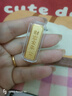 臨千歲足金999.9金條高端投資金條飾品財富金條投資金磚收藏理財儲值5克 5克 曬單實(shí)拍圖