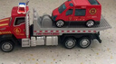 美式合金救援拖車(chē)模型兒童玩具超大號合金工程道路救援汽車(chē)模型 大號美式拖車(chē)【贈送小車(chē)】熾焰紅 曬單實(shí)拍圖