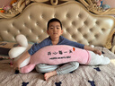 伊美娃娃兔子玩偶陪睡毛絨玩具布娃娃側睡大號夾腿長(cháng)條抱枕睡覺(jué)專(zhuān)用送女生 開(kāi)心每一天110cm 送女孩女友道歉禮物送女生男生 曬單實(shí)拍圖