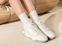 李寧月白2.0丨板鞋女鞋小白鞋新款撞色透氣增高舒適經(jīng)典休閑鞋AGCU276 曬單實(shí)拍圖
