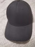 京塑【京東自有品牌】棒球帽男大頭圍純棉鴨舌帽女四季硬頂帽子 黑色 曬單實(shí)拍圖
