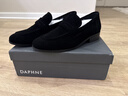達芙妮黑色老錢(qián)風(fēng)樂(lè )福鞋女2026秋冬新款一腳蹬軟底豆豆鞋工作單鞋 黑色 37 曬單實(shí)拍圖